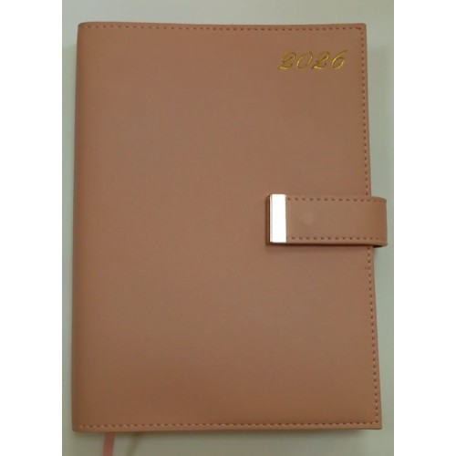 Щоденник датований «NUDE 2026» A5 на 336 сторінок з обкладинкою зі шкірзаму, кобальтовий, ТМ Buromax