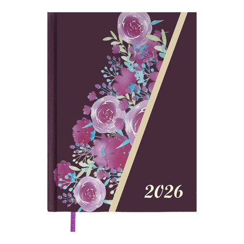 Щоденник датований «PASSION 2026» A5 на 336 сторінок з картонною обкладинкою, бордовий, ТМ Buromax