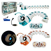 Робот «Гусінь» р/к на акумуляторі зі світлом та USB, в асортименті, у коробці 41х10х26,5 см