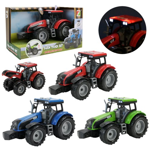 Трактор 20 см зі світлом та звуком, на батарейках, в асортименті, у коробці 23х15х11 см