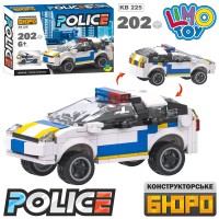 Конструктор «Поліцейська серія. Машинка» на 202 деталі, у коробці 24,5х16х5 см