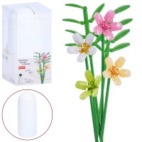 Конструктор «Квіти.Фрезія» 36,8 см на 238 деталей у колбі, у коробці 9,5х22х9,5 см, SLUBAN