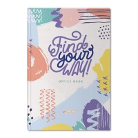 Канцелярська книга у клітинку на 96 аркушів з твердою палітуркою та картонною обкладинкою, №4450, в асортименті, ТМ Brisk