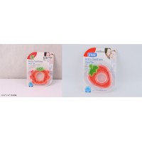 Брязкальце-прорізувач силіконове із рідким наповнювачем, в асортименті, на планшетці 17х13х3 см