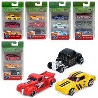 Набір з 3 машинок по 7 см 1:64 металевих, в асортименті, у коробці 18х11х4 см