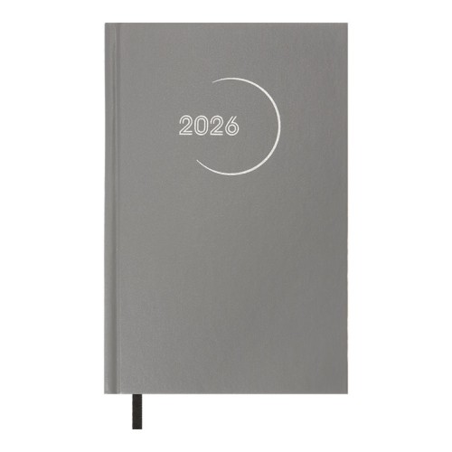 Щоденник датований «MADAM» A5 на 320 сторінок з обкладинкою зі шкірзаму, сірий, ТМ Buromax