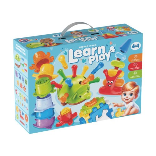Ігровий набір 4 в 1 розвивальний, у коробці 33х23х10,5 см, ТМ Технок
