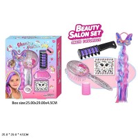 Дитяча косметика: прядки, гребінець та аксесуари, у коробці 25х29х4,5 см