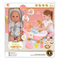 Пупс 31 см п'є-писає з ванночкою 40 см, горщиком, пляшечкою, посудом та аксесуарами, у коробці 36,5х39,5х18 см.