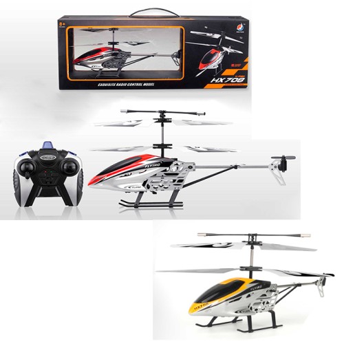 Гелікоптер 24 см р/к на акумуляторі зі світлом, гіроскопом та USB, в асортименті, у коробці 42х15,5х8 см