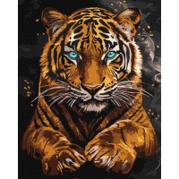 Картина за номерами «Дикий тигр» 40х50 см, ТМ Ідейка