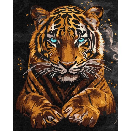 Картина за номерами «Дикий тигр» 40х50 см, ТМ Ідейка