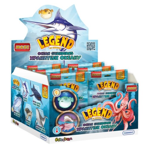 Стретч-іграшка «LEGEND OF ANIMALS МАКСІ. Охоронці океану», в асортименті, 10 шт у дисплеї 25х15х25 см