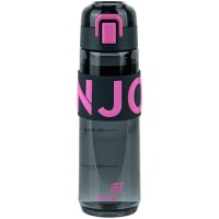 Пляшечка для води 680 мл чорно-рожева, TM Kite