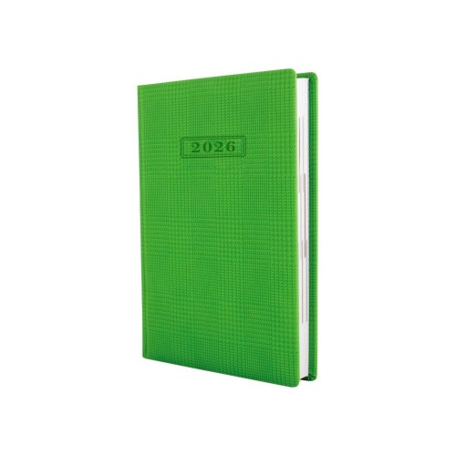 Щоденник датований «GLEN» А5 на 352 сторінок з обкладинкою зі шкірзаму, зелений, ТМ Optima