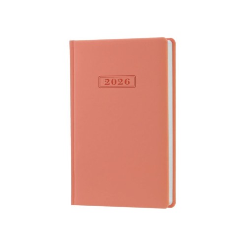 Щоденник датований «VIENNA» А5 на 352 сторінок з обкладинкою зі шкірзаму, пудрово-рожевий, ТМ Optima