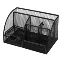 Підставка-органайзер 220x140x130 мм металева, чорна,ТМ Buromax