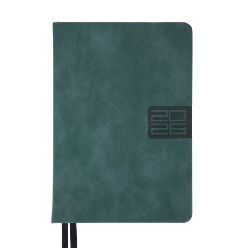 Щоденник датований «Persona» А5 на 368 аркушів з обкладинкою зі шкірзаму, смарагдовий, Leo Planner