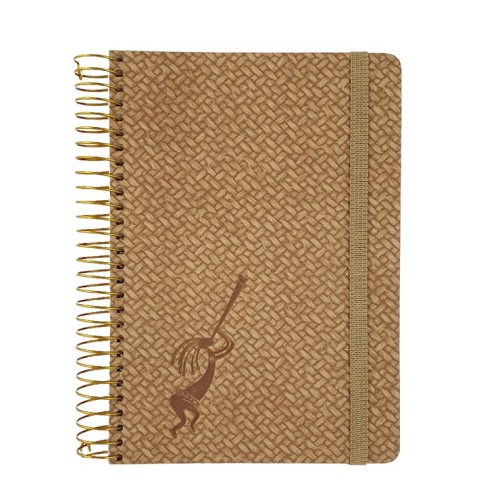 Блокнот «SKILL Панама» В6 на 120 аркушів у клітинку з обкладинкою з ламінованого картону на спіралі збоку, СБВ-95КБ, ТМ Brisk