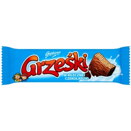 Вафлі «Grzeski» у молочному шоколаді 36 г