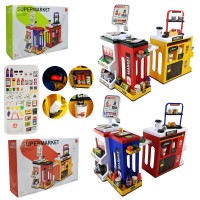 Супермаркет дитячий з 65 предметів зі світлом та звуком, на батарейці, в асортименті, у коробці 55х15х38 см