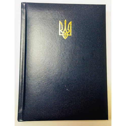 Щоденник недатований «POWERFUL» A5 на 336 арушів з обкладинкою зі шкірзаму, синій, ТМ Buromax