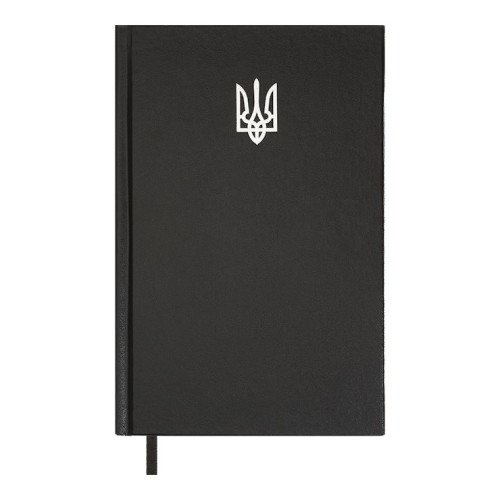 Щоденник недатований «AIRY» A5 на 336 арушів з обкладинкою зі шкірзаму, чорний, ТМ Buromax