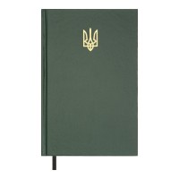 Щоденник недатований «AIRY» A5 на 336 арушів з обкладинкою зі шкірзаму, зелений, ТМ Buromax