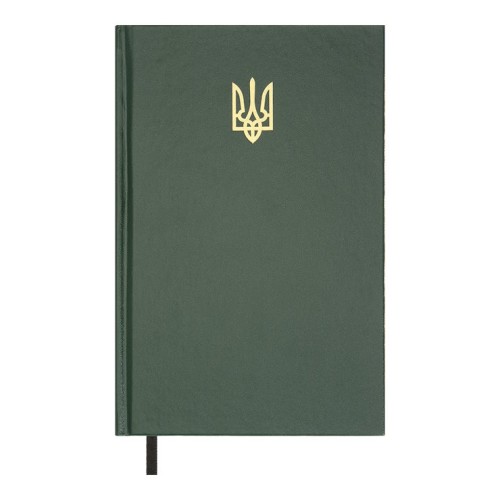 Щоденник недатований «AIRY» A5 на 336 арушів з обкладинкою зі шкірзаму, зелений, ТМ Buromax