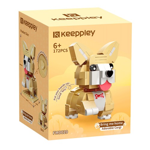 Конструктор «Песик» 10,8 см на 172 деталі, у коробці 9х12х8 см