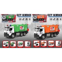Сміттєвоз 27,5 см інерційний зі звуком, світлом, рухомими тагумовими деталями, на батарейці, в асортименті, у коробці 39,5х21х11 см