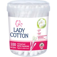Ватні палички «Lady Cotton» 100 шт у банці