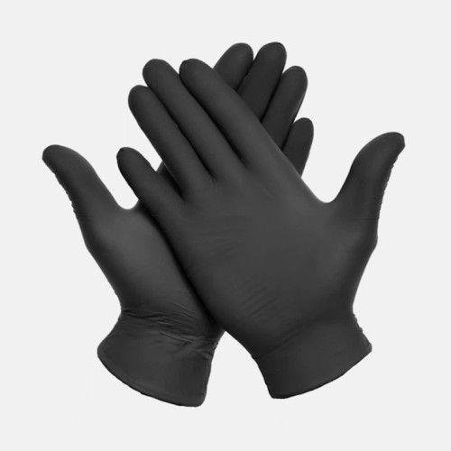 Рукавички нітрилові чорні, розмір L