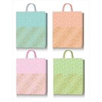 Пакет паперовий 26х32х10 см з тиснення фольгою, в асортименті, ТМ Buromax