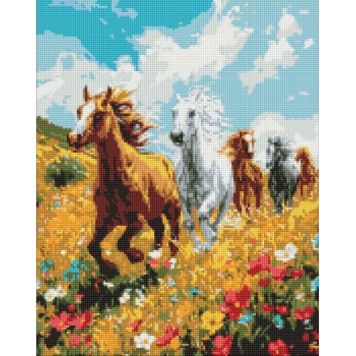 Набір з алмазною мозаїкою «Польова гармонія» 40х50 см, ТМ Ідейка