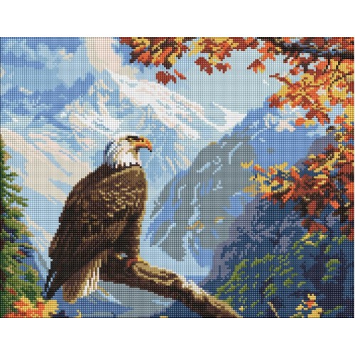 Набір з алмазною мозаїкою «Вершинний страж» 40х50 см, ТМ Ідейка