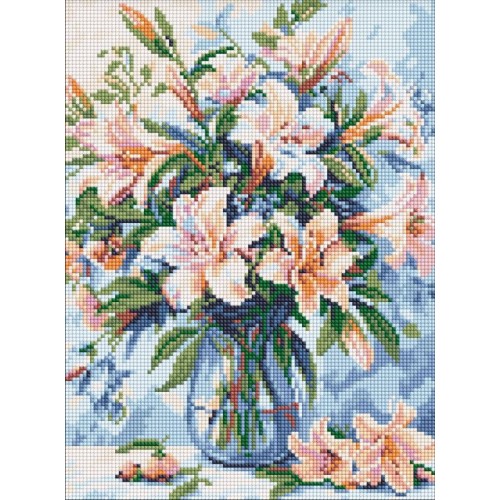 Набір з алмазною мозаїкою «Квіткова поема» 30х40 см, ТМ Ідейка