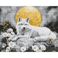 Набір з алмазною мозаїкою «Під світлом місяця» 40х50 см, ТМ Ідейка