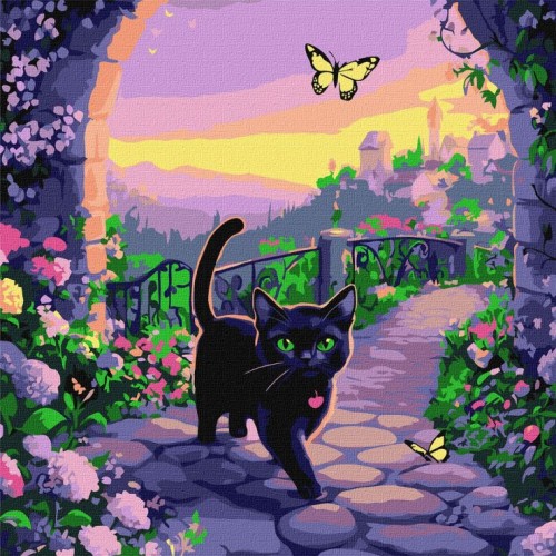 Картина за номерами «Казковий кіт» 40х40 см, ТМ Ідейка