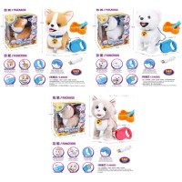 М'яка іграшка «Тварина» 28 см музична сенсорна на акумуляторі, ходить, висуває язик, з рухомими деталями та USB, в асортименті, у коробці 30х32,5х17,5 см