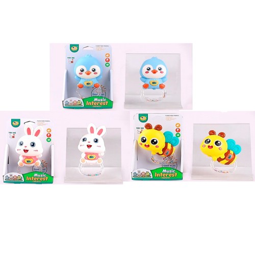 Брязкальце «Друг» 13 см музичне зі звуком та світлом, на батарейці, у коробці 12,5х17,5х6 см