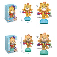 Брязкальце «Тварина» 20 см музичне зі звуком та світлом, на присосці, з тріскачкою, на батарейці, в асортименті, у коробці 17,5х26х11,5 см