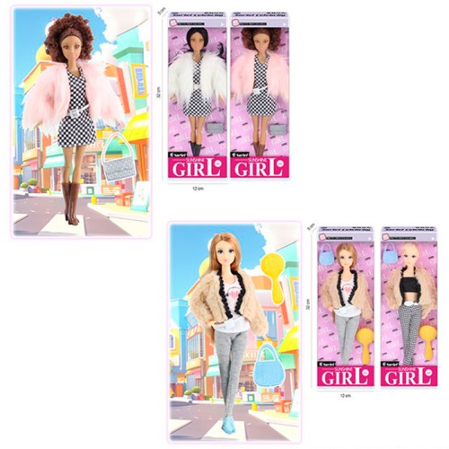 Лялька 30 см шарнірна, в асортименті, у коробці 12х32х5 см