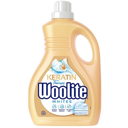 Гель для прання «Woolite» 1,8 л для світлих та білих тканин з кератином