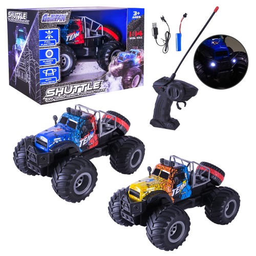 Машина 28 см р/к на акумуляторі зі світлом, в асортименті, у коробці 32х22х22 см