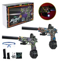 Іграшковий пістолет на акумуляторі, стріляє гелевими кулями, у коробці 31х19х8,5 см