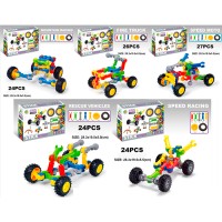 Конструктор «Транспорт» від 24 деталей шарнірний, в асортименті, у коробці 28х19,5х5,5 см