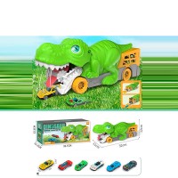 Ігровий набір «Динозавр» 33,5 см 2 в 1 з 2 металевими машинками по 7 см, на гумових колесах, у коробці 33х13,5х11,5 см