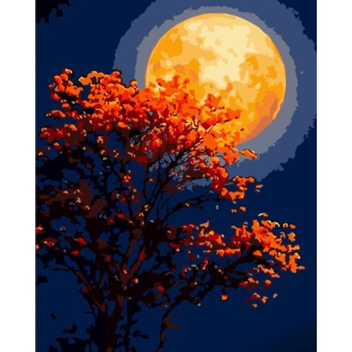 Картина за номерами «Червона повня» 40х50 см, ТМ Strateg