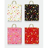 Пакет подарунковий 18х23х8 см з тиснення фольгою, в асортименті,TM Buromax